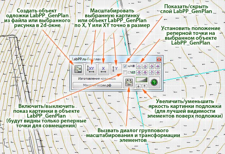 Палитра инструментов LabPP_GenPlan Палитра инструментов LabPP_GenPlan
