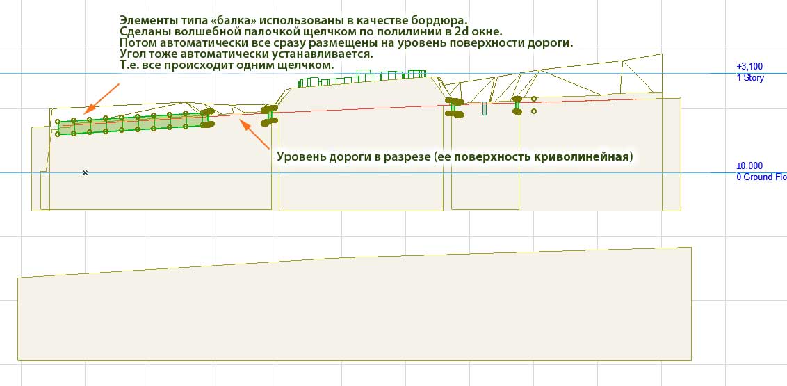 Процесс создания дороги в ARCHICAD Процесс создания дороги в ARCHICAD